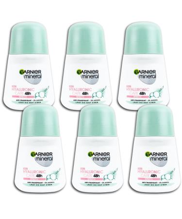 Garnier Garnier Mineral Set of 6 roll-on deodorants Hyaluronic Care 48h Sensitiv 6 x 50 ml