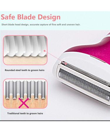 Nicoone 4-in-1 Women's Electric Razor Set | USB Rechargeable Painless Hair Removal | Bikini Trimmer with 4 Attachments - Buy Online on GoSupps.com