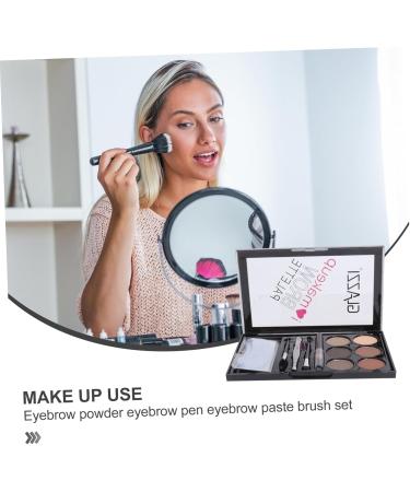 NOLITOY 6 Sets Eyebrow Powder Set Eyebrow Powder Cosmetic Eyebrow Makeup Cosmetic Eyebrow Pencil Brush - Buy Online on GoSupps.com