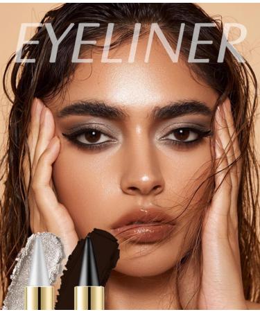 Ayky Long Wear Gel Eyeliner 2024 Upgraded Rationalu Gel Eyeliner Rational Gel Eyeliner Natural Black Eyeliner Cream Waterproof Smudge Proof (03#) - Buy Online on GoSupps.com