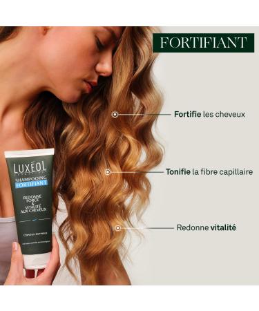 LUX OL - Fortifying Hair Shampoo - Strength & Vitality - Nourishes & Fortifies - Normal Hair Care - 86% Natural Ingredients - Made in France - 200ml - Buy Online on GoSupps.com