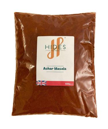 Hides Fine Foods - Achar Masala 500g - GMO-Free - Suitable for Vegetarians - South Asian Cuisine - Create Your Own Pickles - Mango Pickle - Pickling Spice