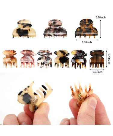 9-Piece Tortoise Shell Hair Clips Set for Women - French Hair Claw & Jaw Clamp Accessories in Classic Pattern - Buy Online on GoSupps.com