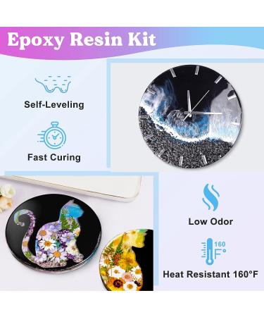 LET'S RESIN Fast Curing Epoxy Kit- 4 Hours Demold Time | 20oz Crystal Clear Resin for Art & Crafts | Includes Foil Flakes & Stir Stick - Buy Online on GoSupps.com