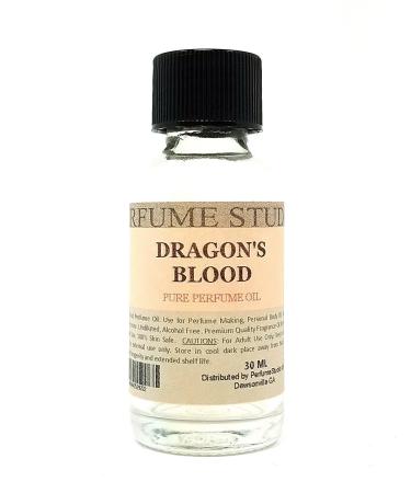 Dragon's Blood Perfume Oil for Perfume Making Personal Body Oil Soap Candle Making & Incense Splash-On Clear Glass Bottle. Undiluted & Alcohol Free (1oz Dragon's Blood Fragrance Oil)