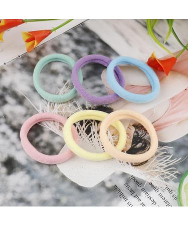 50 Pcs Large Cotton Hair Bands for Thick & Curly Hair - No Metal Ponytail Holders (Candy Colors) - Strong Elastic Hair Ties for Women & Girls - Buy Online on GoSupps.com