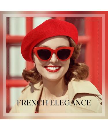 20-Piece Multicolored Wool Berets for Women, French Painter Hats for Winter Parties - Men's and Girls' Artist Beret Hat for Indoor/Outdoor Events - Buy Online on GoSupps.com