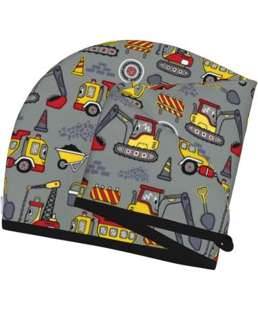 Fast-Drying Hair Towel Wrap for Quick Hair Drying | Funny Construction Towel Turban - Buy Online on GoSupps.com