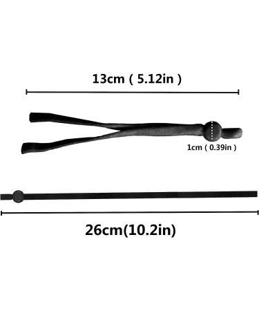 Adjustable Elastic Bands for Masks - 10 Inch High Stretch Straps for DIY Masks - 50PCS Black - Buy Online on GoSupps.com