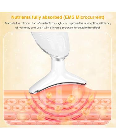 Meifuly Portable Facial Massage Tool - Red Blue Green Light Therapy for Skin Care | White - Buy Online on GoSupps.com