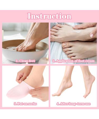 3 Pairs Silicone Moisturizing Socks for Women Silicone Socks for Dry Cracked Feet Women Happy Feet Socks for Women Anti Slip Aloe Moisturizing Socks for Dry Cracked Feet Foot Care for Women - Buy Online on GoSupps.com