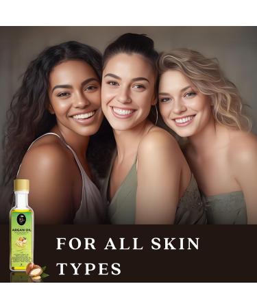 100% Pure Argan Oil - Cold Pressed Organic Moroccan Oil for Hair Skin & Face | Moisturizer for Dry & Damaged Hair & Skin - 3.3 fl oz - Buy Online on GoSupps.com