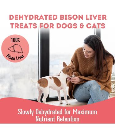 The Granville Island Pet Treatery Bison Liver Treats | Dehydrated Pet Food Treats for Dogs & Cat (80g) Freeze Dried Food Bites | Single Ingredient to Maintain Nutrients Vitamins and Healthy Oils Bison Liver 80 g (Pack of 1) - Buy Online on GoSupps.com