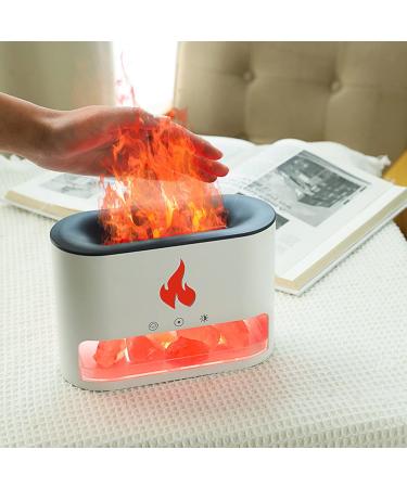 Aroma Diffuser Humidifier 250ml - Noiseless Flame Effect Essential Oil Diffuser with Auto-Off for Home Office & Yoga - 7-Flame Colors & 4 Position Options - Buy Online on GoSupps.com