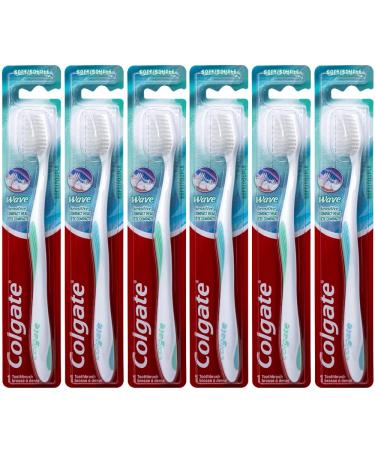 Colgate Wave Sensitive Toothbrush Compact Soft (Colors Vary) - Pack of 6 - Buy Online on GoSupps.com