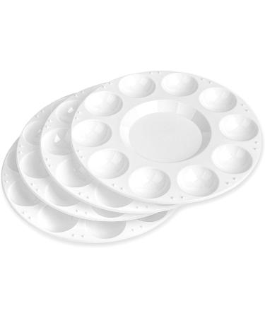 Amazon Basics Round Paint Tray Palettes White - Set of 15 - Buy Online on GoSupps.com
