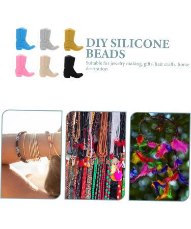 Hemoton 6pcs DIY Silicone Teething Beads Set for Babies - Bulk Teething Toys & Necklace Charms - Buy Online on GoSupps.com