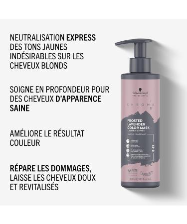 Schwarzkopf Professional CHROMA ID Semi Permanent Color Mask Mix Tone Color System Refreshing Toning Intense Care Deep Conditioning Vegan Formula 8-19 Frosted Lavender 300 ml - Buy Online on GoSupps.com