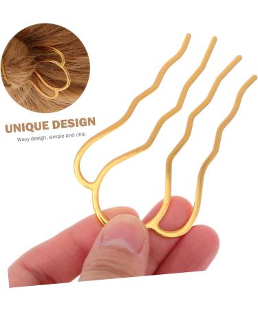 FRCOLOR 10 Pieces Hair Pin Teeth Hair Stick Women Hair Bun Fork Hair Bun Stick French Wedding Hair Clips Hair Bun Clip Hair Fork Updo Hair High Pure Copper Miss - Buy Online on GoSupps.com