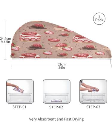 Buy Sweets Dry Hair Cap - 2 Piece Quick Drying Towel Set with Button Headband | Super Absorbent & Comfortable for Every Hair Type - International Shipping Available - Buy Online on GoSupps.com