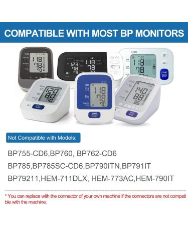 Full-Size Blood Pressure Replacement Cuffs - Compatible with Omron & More 5.9-21 Inches Fit Small to Extra Large Arms - 6 Connector Sizes Available - Buy Online on GoSupps.com