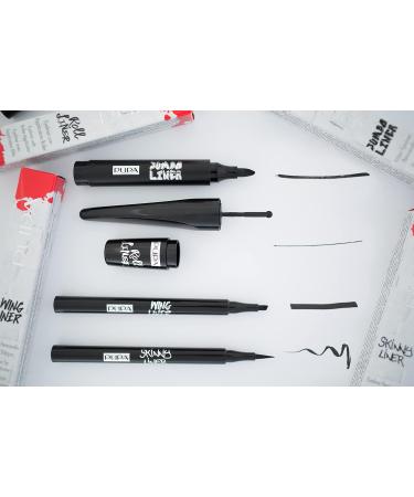 PUPA Milano Vamp! All In One Mascara & Skinny Liner Set - Volume Mascara Ultra-Slim Eyeliner Gold Handbag - Naturally Formulated 3 Pc Kit for Lengthening & Strengthening Lashes - Buy Online on GoSupps.com