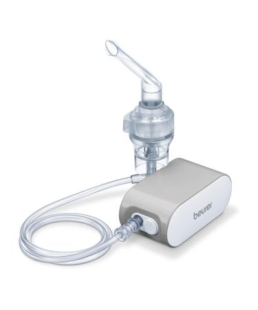 Beurer IH 58 Inhalator with compressor pressure air technology quiet small and light for the treatment of the upper and lower airways by means of melting liquid medication gray operation
