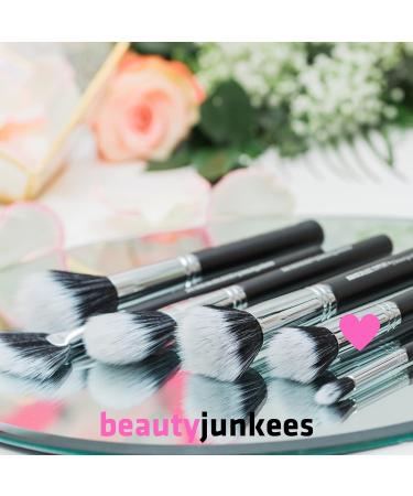 Small Stippling Brush Makeup | Beauty Junkees Duo Fiber Brush for Foundation Blush Highlight Contour & Concealer International Shipping Available - Buy Online on GoSupps.com