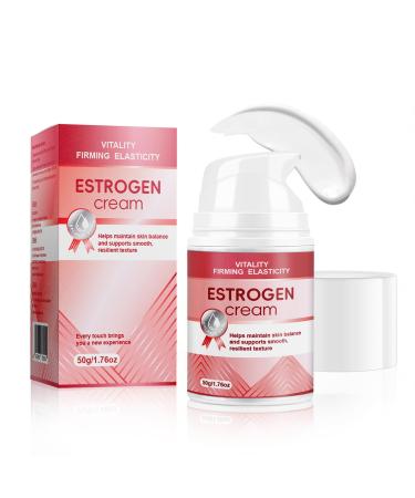 Zosudull Estrogen Cream Estriol Face Cream Hydrating Moisturizer with Botanical Peptides Non-Greasy Formula for Radiant Skin 1.76 oz