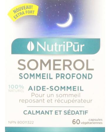 Nutripur Somerol - Sleep Aid 60 vegetarian capsules - Buy Online on GoSupps.com