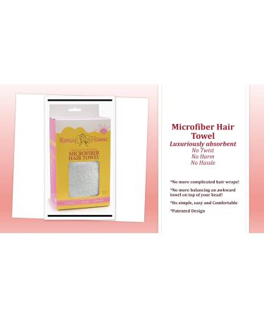 Morning Glamour LLC Microfiber Hair Towel - Silver | Quick-Dry & Lightweight Hair Care | Shop Internationally - Buy Online on GoSupps.com