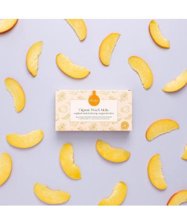 Femallay Peach Scented Organic Vaginal Moisturizing Suppository - 100% Natural Solution for Dryness & Odor - Long Lasting - 14 Suppositories + 1 Applicator - Buy Online on GoSupps.com