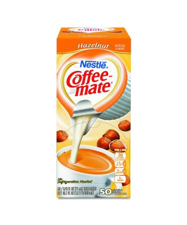 Coffee-mate Hazelnut Liquid Creamer Singles - 50 ct | Convenient & Flavorful - Buy Online on GoSupps.com