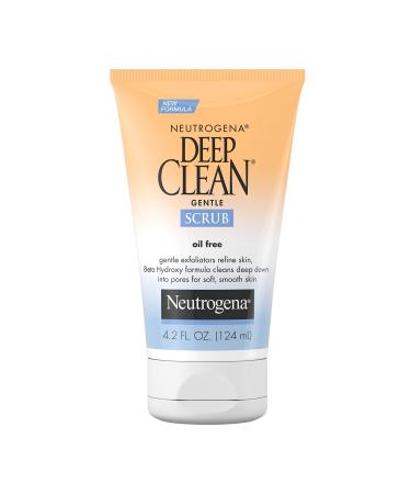 Neutrogena Deep Clean Gentle Daily Facial Scrub  Oil-Free Cleanser 4.2 fl. Oz 4.2 Fl Oz (Pack of 1)