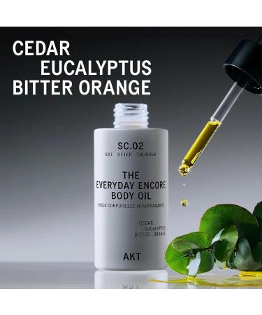 AKT Everyday Encore Body Oil 3.4 Fl Oz, SC.02 After Thunder Scent, Dry Body Oil After Shower, Skin Moisturizer, Fast Absorbing, Lasting Glow, Cedar Fragrance, Non-Greasy, All Genders Skincare - Buy Online on GoSupps.com
