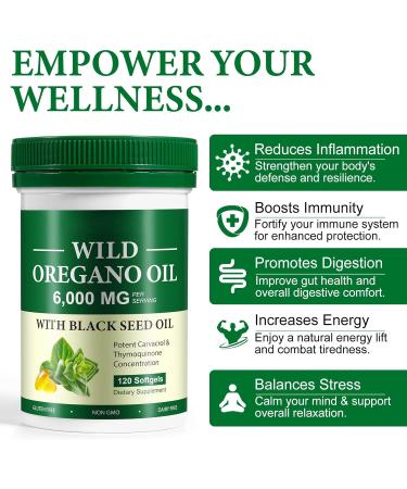 Huile d'origan aux graines noires huile d'origan with Black Seed Oil - Buy Online on GoSupps.com