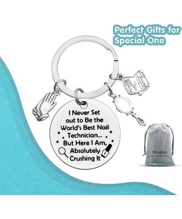 Ximalun Nail Tech Gifts Keyring Nail Technician Gifts Manicurist Graduation Gifts Beautician Gifts Nail Stylist Gifts Christmas Birthday Gifts Nail Tech Gifts for Women - Buy Online on GoSupps.com