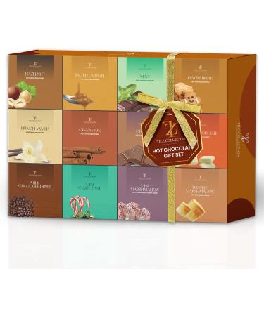 Hot Chocolate Gift Set - 12 Pack Premium Hot Chocolate Drinks with Various Flavours Selections - Luxury Hot Chocolate Gift Set for Kids and Adult - Buy Online on GoSupps.com