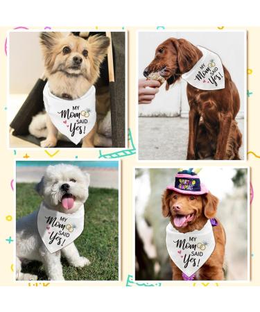 Arricraft Adjustable Pet Dog Bandana for Weddings & Engagements - 'My Mother Said Yes' - Buy Online on GoSupps.com