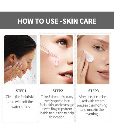 3PC Facial Serum Set for Women | Niacinamide 10% + Zinc Hyaluronic Acid 2% + B5 Retinol Serum | Acne & Pore Reduction Skincare Kits - Buy Online on GoSupps.com