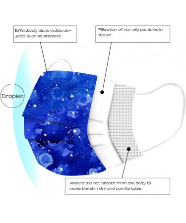 50pc Kids Disposable_Mask 3 Ply Kids Face_Masks for Protection Anti Dust Face Mouth Filter Tools for Children School - Buy Online on GoSupps.com