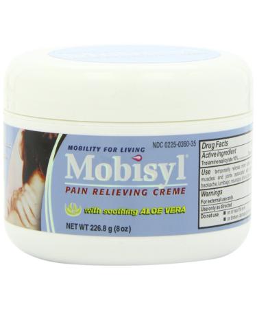 Mobisyl Pain Relieving Creme with Soothing Aloe Vera, 8 Ounce Jar 1