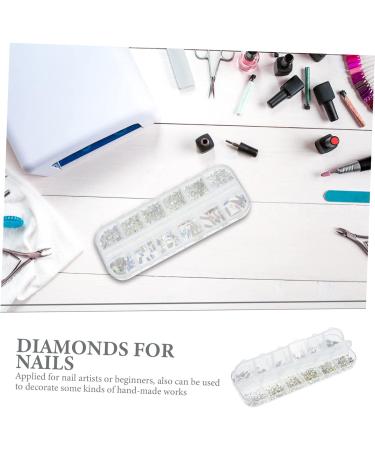 Ipetboom 1 Box Nail Drill Nail Art Sticker Decoration Nail Art Studs Nail Art Gems Nail Crystals Gems for Nails Gems for Crafts Nail Stickers Craft Glass Accessories Manicure - Buy Online on GoSupps.com