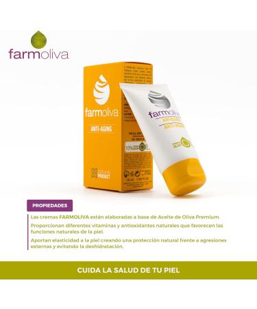 Antiaging face cream 50 ml helps fight aging contains olive oil antioxidant effect for shine and elasticity Farmoliva 50 ml 1er Pack - Buy Online on GoSupps.com
