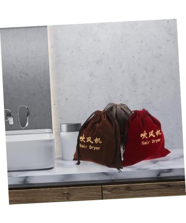 PLAFOPE 3 Pcs Hair Dryer Storage Bag Drawstring Bags Hair Dryer Bag Travel Makeup Bag Organizer Fabric - Buy Online on GoSupps.com