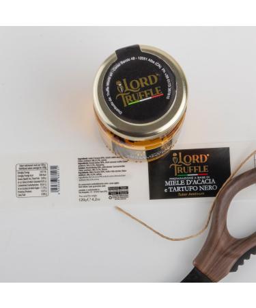 Lord Truffle | Acacia Honey with Fresh Black Truffle 120g Gourmet Acacia Honey Sweet and Original Taste 100% Italian Quality - Buy Online on GoSupps.com