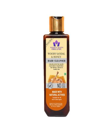 Blessfull Healing Organic Woody Sandal & Honey Hair Cleanser | Shampoo 200 ML (Packing May Vary)