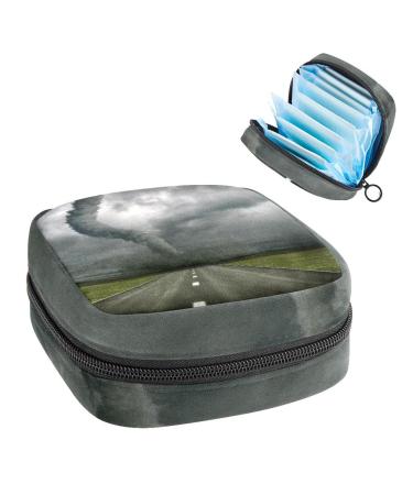 GIAPB Period Bag Sanitary Napkin Storage Bag Period Pouch Travel Makeup Bag Landscape Color3080