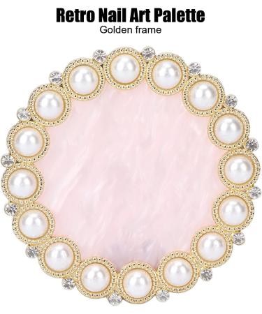 Cosmetic Nail Mixing Palette Color Mixing Nail Art Tips Display Plate Nail Art Display Board Nail Art Palette Drawing Painting Dish Manicure Nail DIY Mixing Holder Tool for Nail(golden foundation) - Buy Online on GoSupps.com