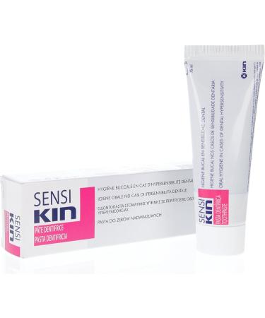 Sensi Kin Toothpaste 75 ml - Effective Relief for Sensitive Teeth | Potassium Nitrate & Fluoride | International Shipping - Buy Online on GoSupps.com